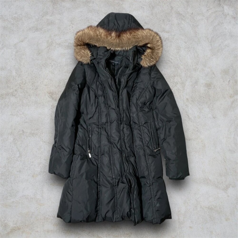 Y2k Fur Long Parka Jacket Small